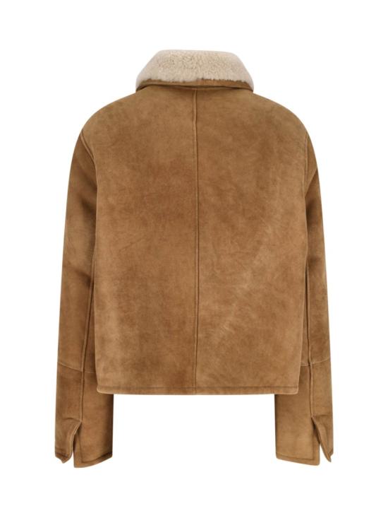 25FW 아미 시어링 버튼 재킷 UJK837 LH0057280 Brown - AMI
