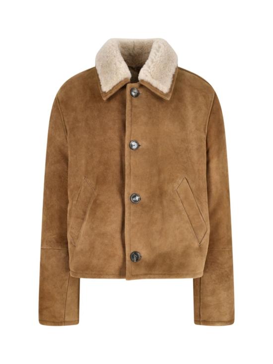 25FW 아미 시어링 버튼 재킷 UJK837 LH0057280 Brown