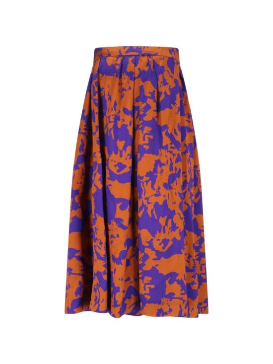 26SS 드리스 반 노튼 롱 스커트 130889 3005353 Orange - DRIES VAN NOTEN
