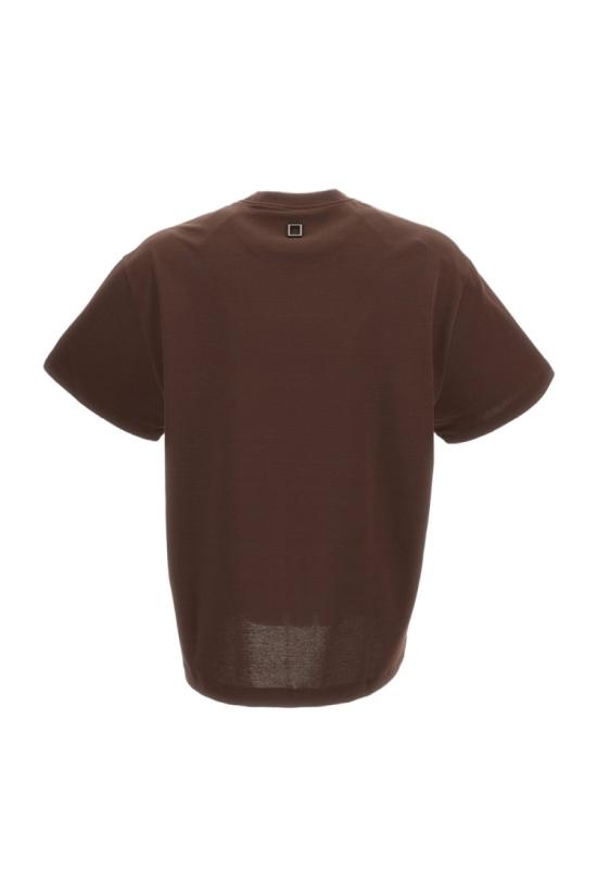 26SS 우영미 반팔 티셔츠 W261TS02703D Brown - WOOYOUNGMI