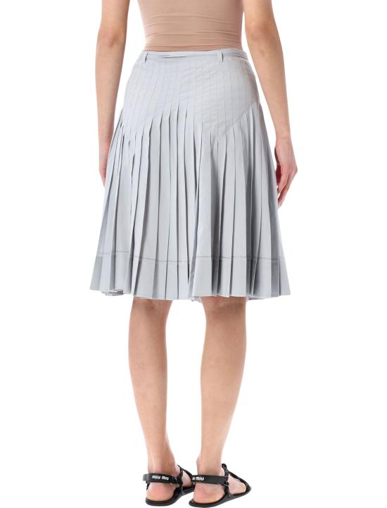 26SS 로우클래식 미디 스커트 LCPS26SK01160 0092 Blu - LOW CLASSIC