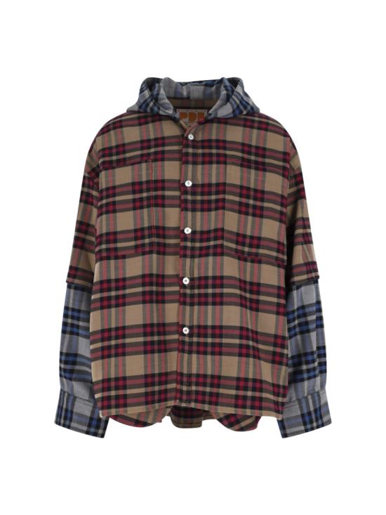 25FW 피디에프 긴팔 셔츠 DFM06002TF133NOWASNOWAS Brown