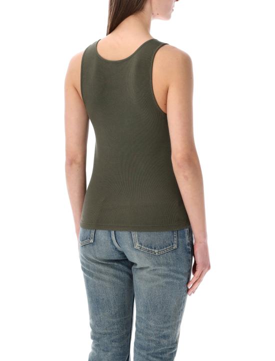 26SS 생로랑 민소매 티셔츠 842992Y37EC 1365 KAKI FONCE - SAINT LAURENT