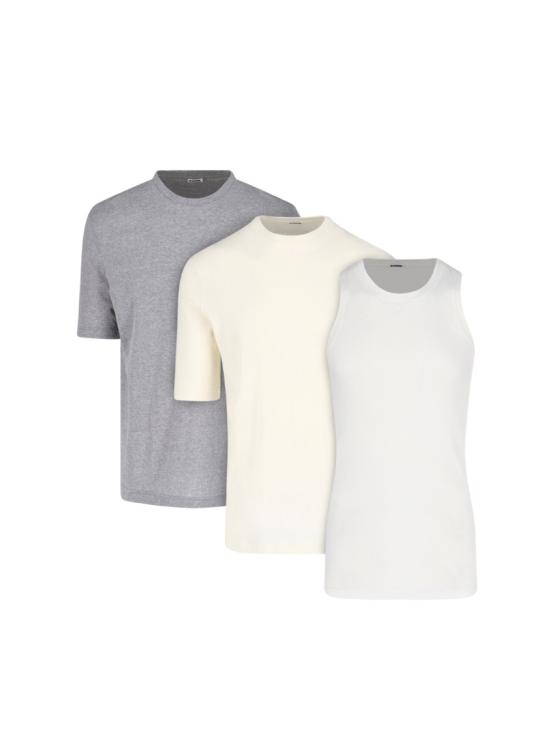 25SS 질샌더 반팔 티셔츠 J47FV0109 JTN357971 Neutrals