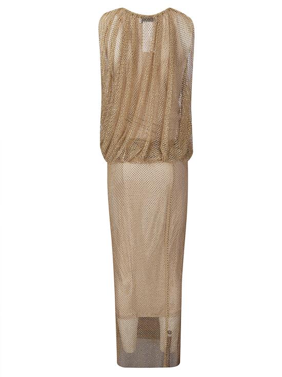 26SS 스포트막스 미디 원피스 2612621071600 003 GOLD - SPORTMAX