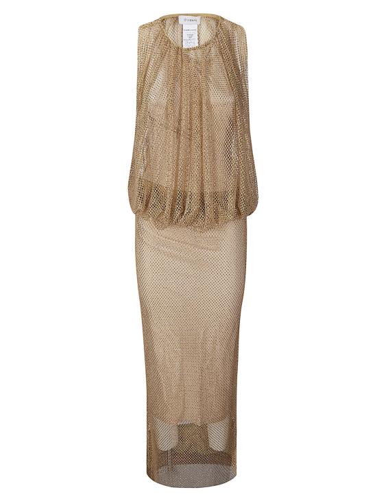 26SS 스포트막스 미디 원피스 2612621071600 003 GOLD