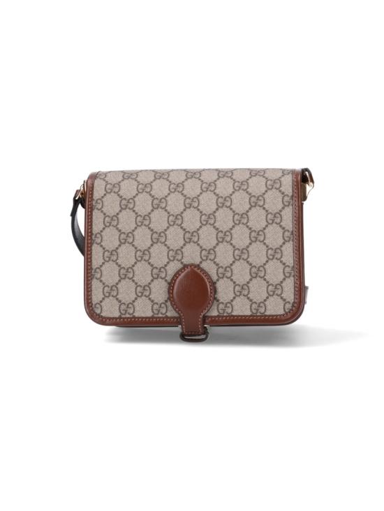  구찌 GG 슈프림 인터로킹 G 미니 숄더백 671620 92TCG8563 Neutrals - GUCCI