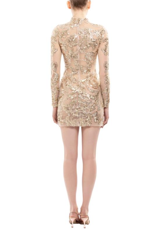  사이드 코베이시 숏 원피스 자수 장식 미니 드레스 - SAIID KOBEISY