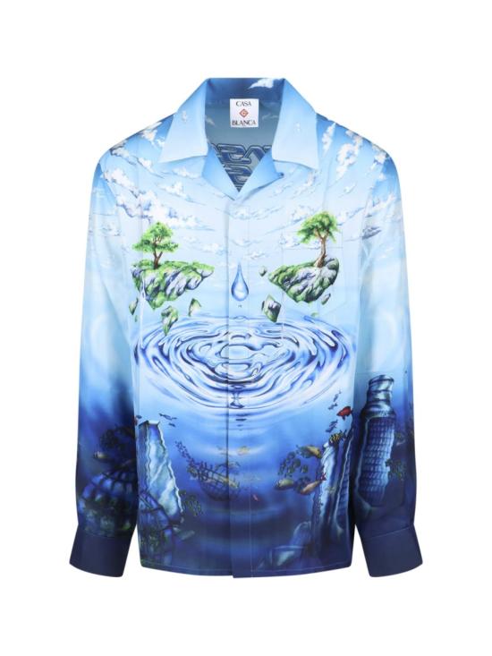 26SS 카사블랑카 긴팔 셔츠 M SP26 SH 006 01LOST ATLANTIS Neutrals