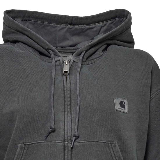 26SS 칼하트 WIP 후디드 넬슨 자켓 가먼트 다이드 I033830 89GD Black - CARHARTT WIP