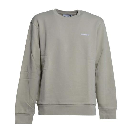 26SS 칼하트 WIP 스크립트 자수 스웨트셔츠 I034496 3LWXX Beige