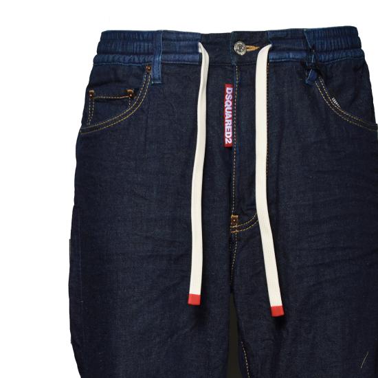 26SS 디스퀘어드2 스트레이트 팬츠 S74LB1859S30825 470 Denim scuro - DSQUARED2