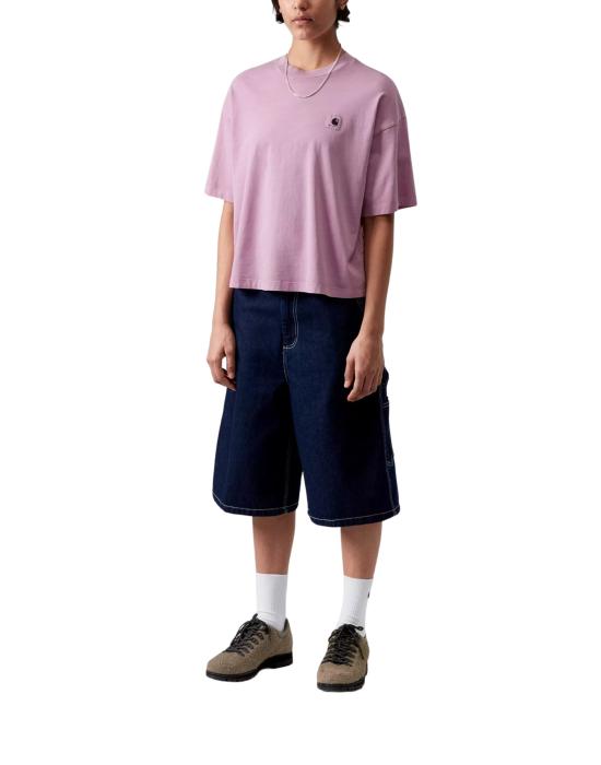 26SS 칼하트 WIP 숏슬리브 넬슨 티셔츠 I033051 3IBGD Lilac - CARHARTT WIP