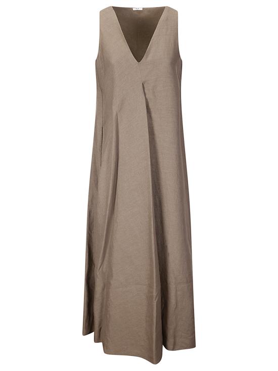 26SS M.S.M. 롱 원피스 W308 093 BROWN