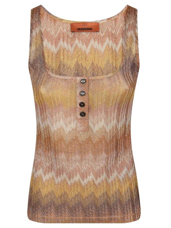 26SS 미소니 민소매 티셔츠 DS26SK04BR014S S10C0 Golden