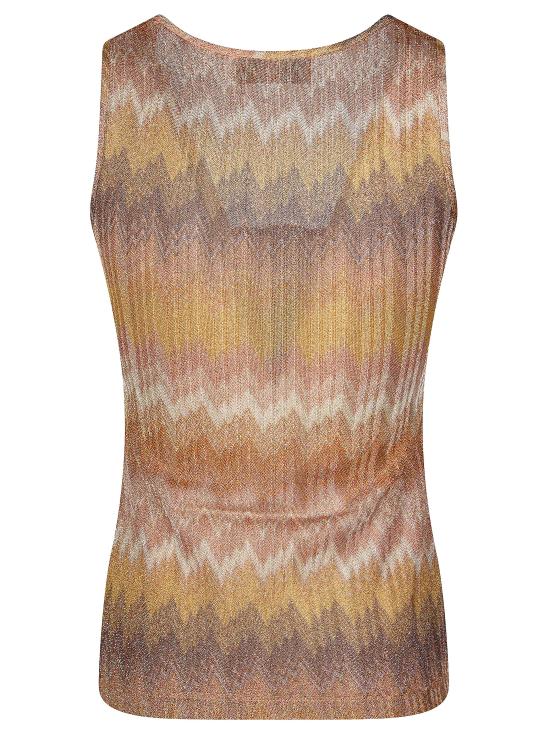 26SS 미소니 민소매 티셔츠 DS26SK04BR014S S10C0 Golden - MISSONI