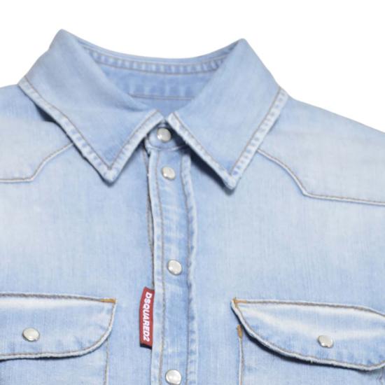 26SS 디스퀘어드2 블라우스 S75DL0952S30341 470 Denim - DSQUARED2