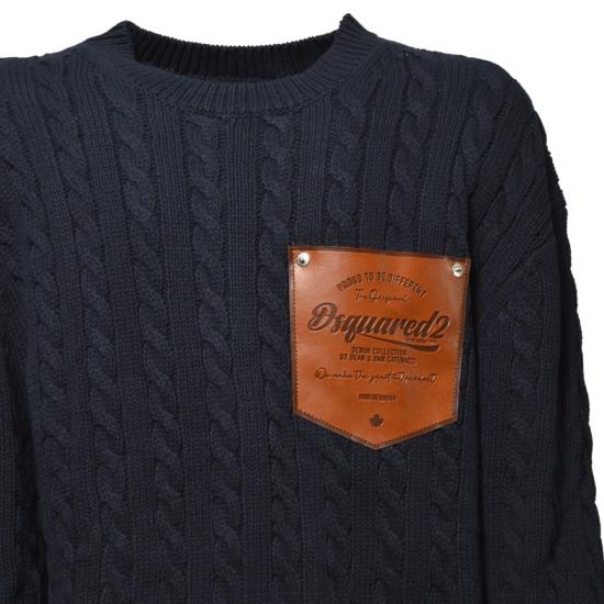 26SS [키즈] 디스퀘어드2 가디건 DQ3244D0ACU DQ866 Blu lavato - DSQUARED2