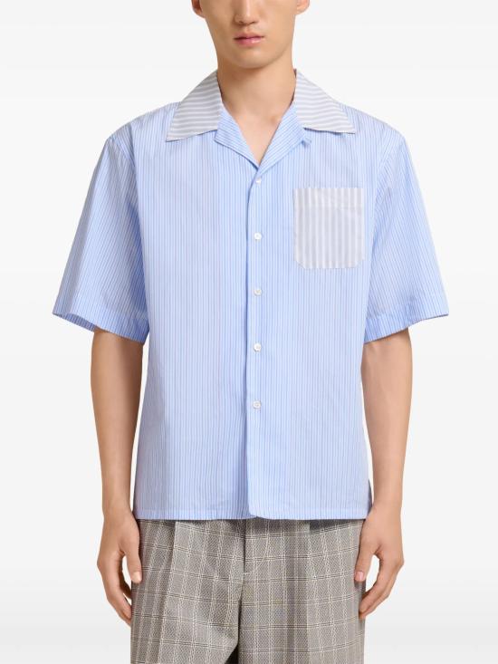 26SS 마르니 반팔 셔츠 CUMU0213Q8 UTC254STB37 Clear Blue - MARNI