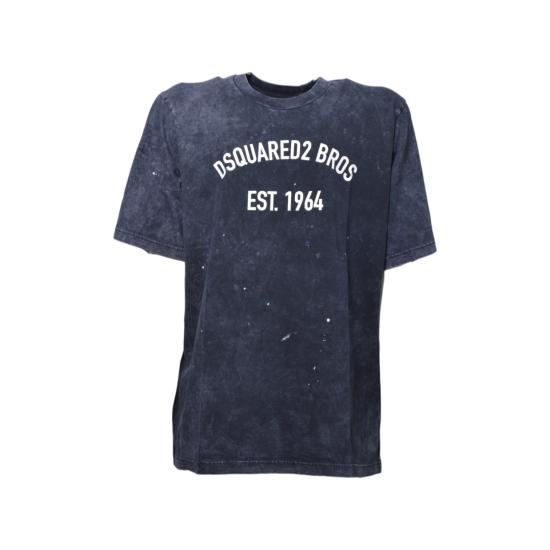 26SS [키즈] 디스퀘어드2 티셔츠 DQ3170D0AG8 DQ866 Blu lavato