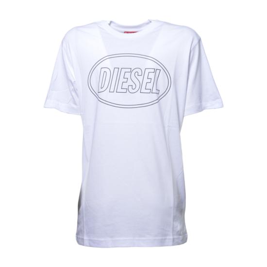26SS [키즈] 디젤 티셔츠 J025820GRAI K100 White