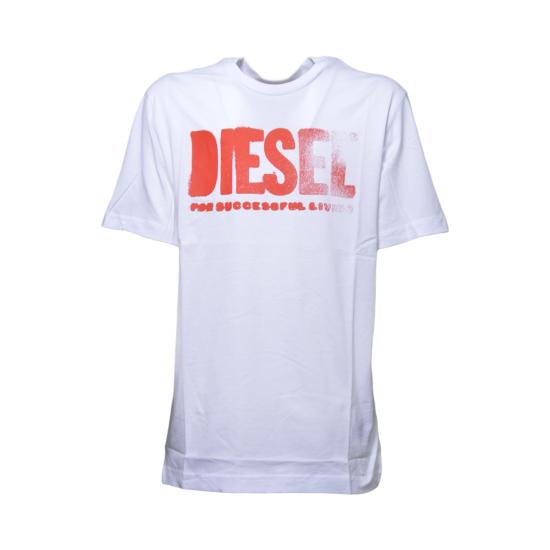 26SS [키즈] 디젤 티셔츠 J025870GRAI K100 White