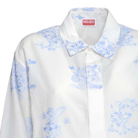 26SS 겐조 블라우스 FG52CH2809EG 01 White - KENZO