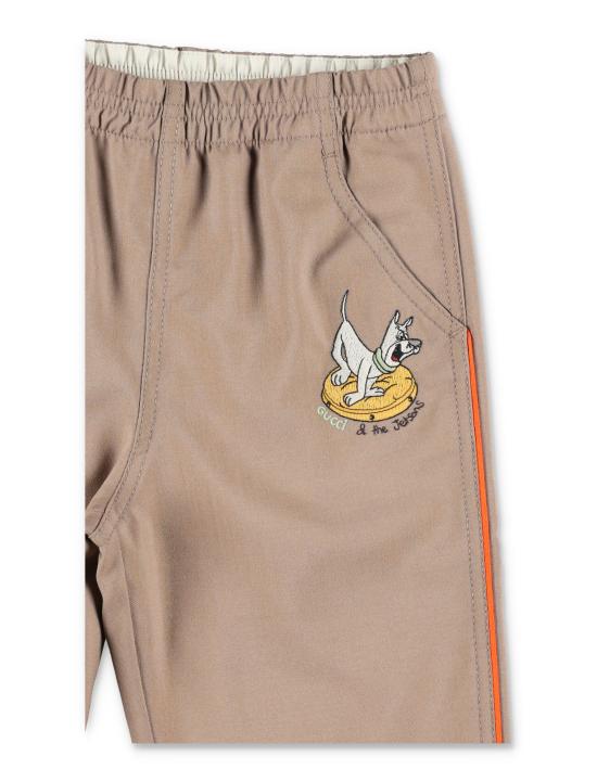 25FW [키즈] 구찌 스트레이트 팬츠 737824XWAX7 2719 BEIGE - GUCCI