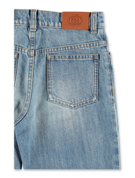 25FW [키즈] 구찌 진 740912XDCIT 4452 DENIM - GUCCI