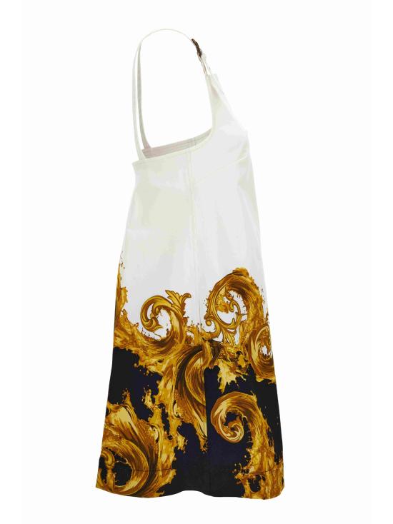 26SS 베르사체 미디 원피스 80HAO9P4 NS836GL2 Black - VERSACE