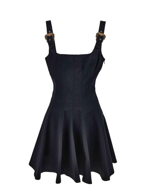 26SS 베르사체 미디 원피스 80HAO909 N0715899 Black