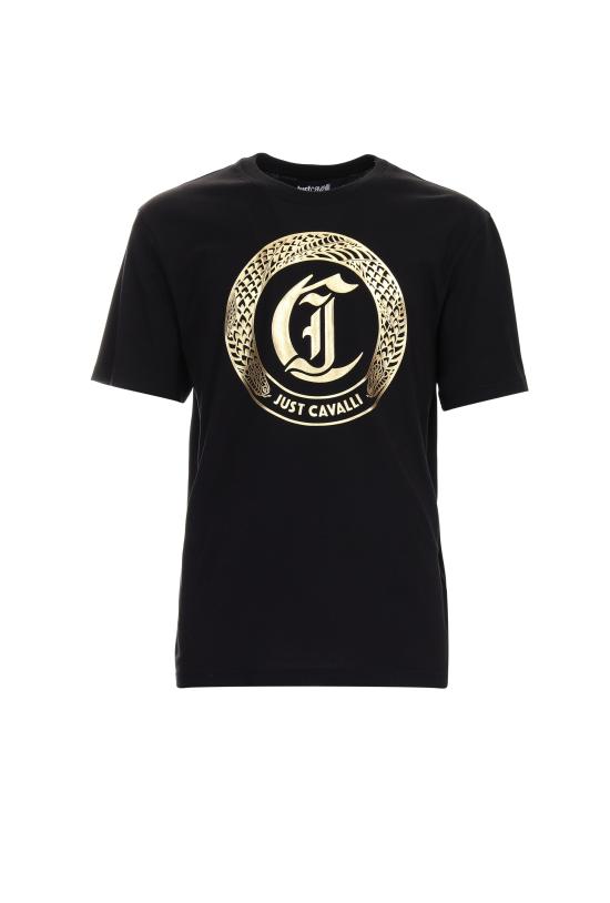 26SS 저스트까발리 반팔 티셔츠 80OAHT10 CJ500899 Black