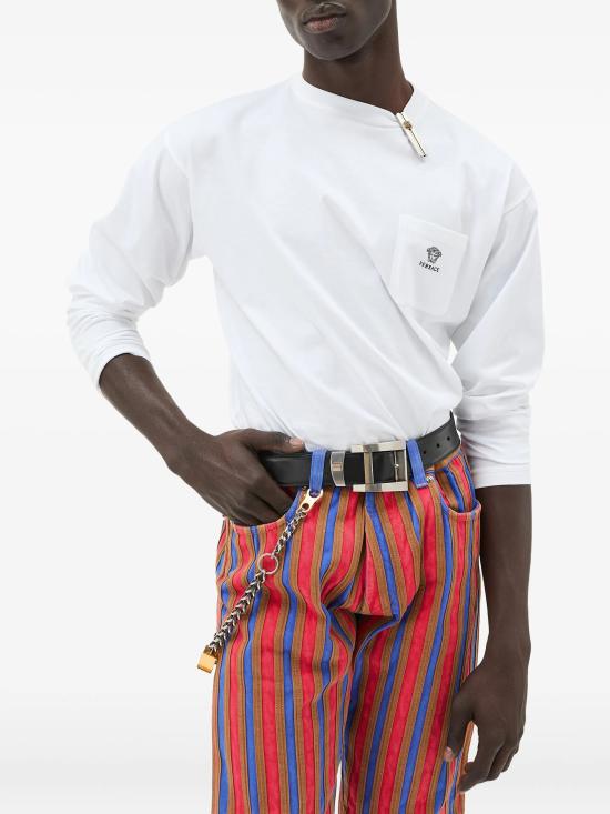 26SS 베르사체 반팔 티셔츠 10245731A17915 1W000 White - VERSACE