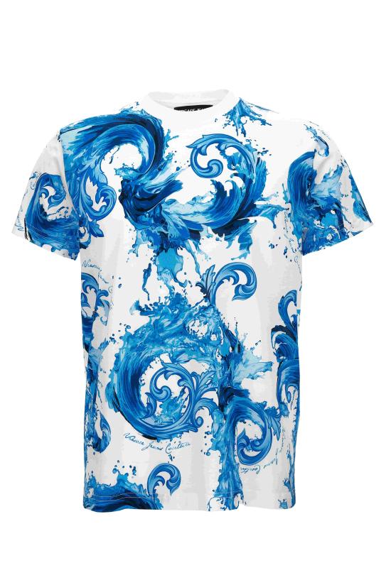 26SS 베르사체 반팔 티셔츠 80GAH6S0 JS543OE8 White