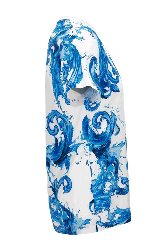 26SS 베르사체 반팔 티셔츠 80GAH6S0 JS543OE8 White - VERSACE