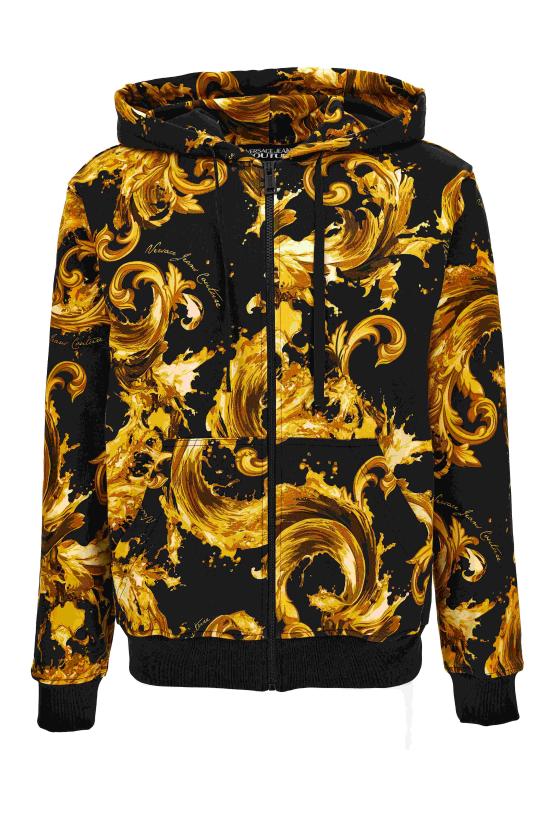 26SS 베르사체 긴팔 티셔츠 80GAI3Z0 FS196G89 Black