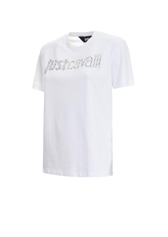 26SS 저스트까발리 반팔 티셔츠 80PAHE21 CJ110LA3 White - JUST CAVALLI