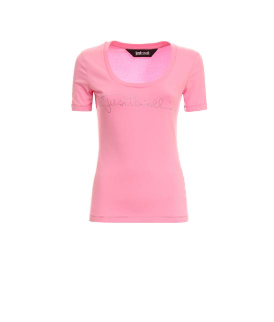 26SS 저스트까발리 반팔 티셔츠 80PAHE22 CJ112433 Pink