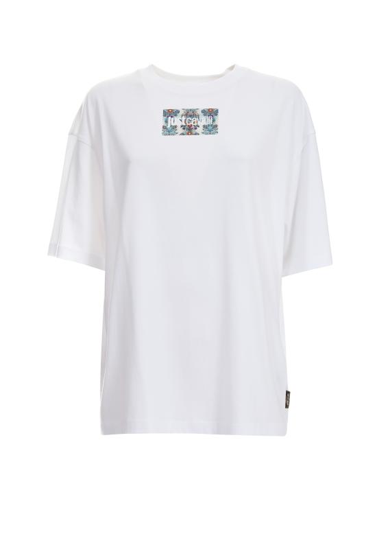 26SS 저스트까발리 반팔 티셔츠 80PAHT08 CJ500V35 White