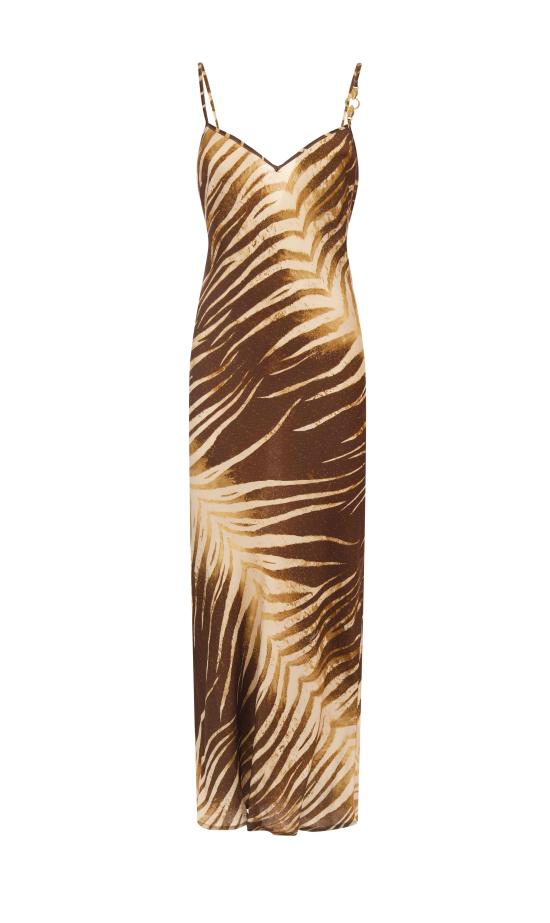 26SS 저스트까발리 미디 원피스 80PAO925 NS819751 Brown