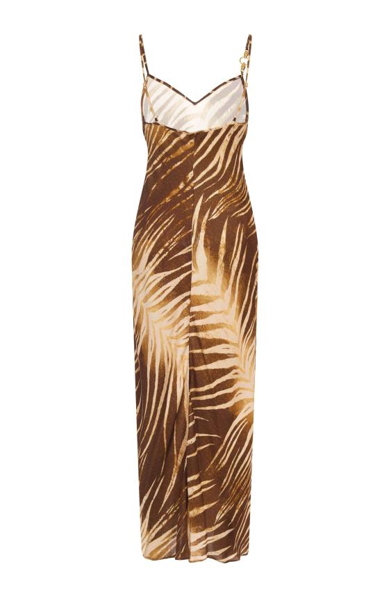 26SS 저스트까발리 미디 원피스 80PAO925 NS819751 Brown - JUST CAVALLI