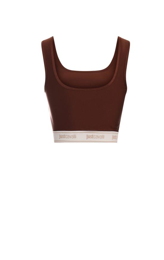 26SS 저스트까발리 민소매 티셔츠 80PAM204 J0108709 Brown