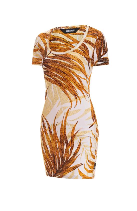 26SS 저스트까발리 스웨터 80PAOE02 CJ112R79 Golden - JUST CAVALLI