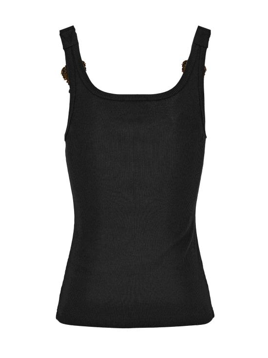 26SS 베르사체 민소매 티셔츠 80HAM619 J0198899 Black - VERSACE