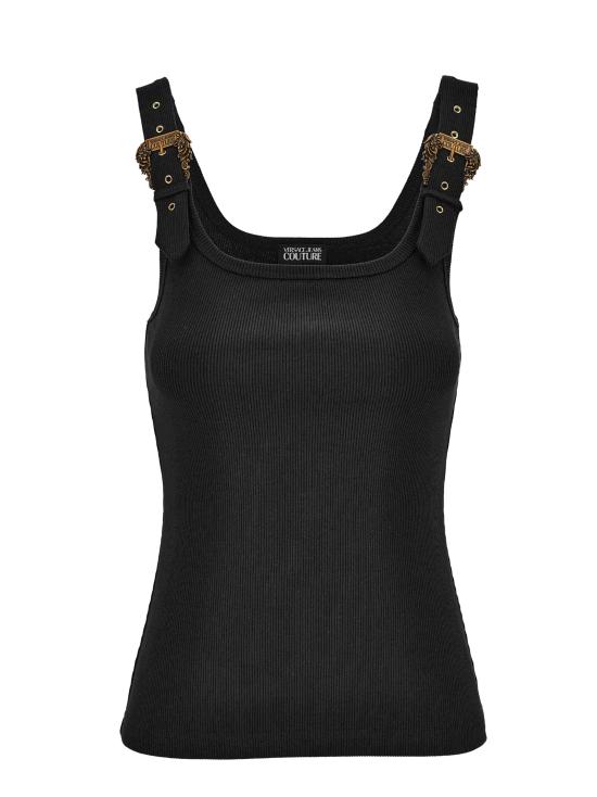 26SS 베르사체 민소매 티셔츠 80HAM619 J0198899 Black