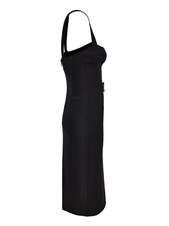 26SS 베르사체 미디 원피스 80HAO940 J0092899 Black - VERSACE