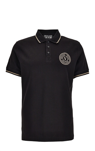 26SS 베르사체 폴로 티셔츠 80GAGT04 CJ01T899 Black