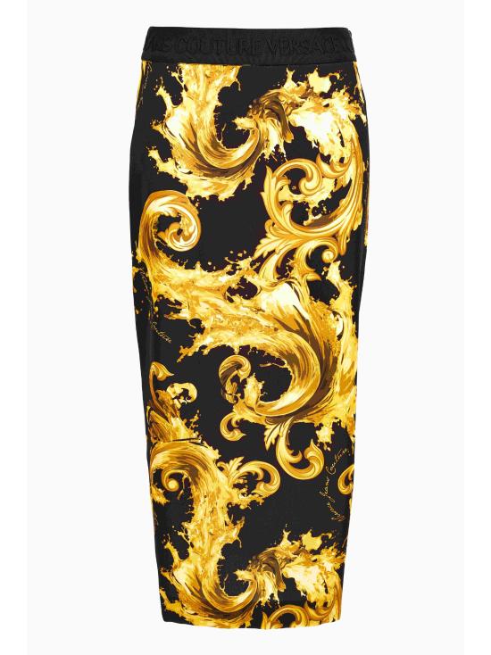 26SS 베르사체 숏 스커트 80HAE806 NS820G89 Black