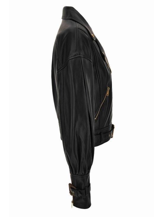 26SS 베르사체 가죽 자켓 80HAVP00 CP009899 Black - VERSACE