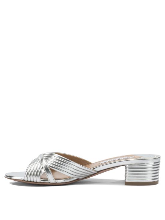 26SS 아쿠아주라 샌들 SUDMIDS3LAMCCC Silver - AQUAZZURA